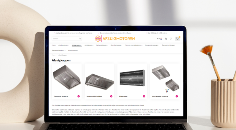 Afzuigmotoren website